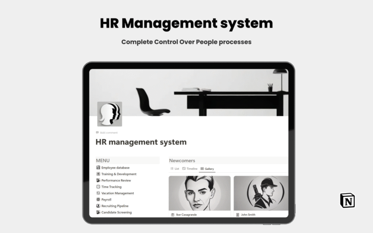 HR Management system - Notion template